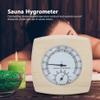 2-in-1 Sauna Hygrothermograph Double Dial Wooden Thermometer Hygrometer for Sauna Room view 4