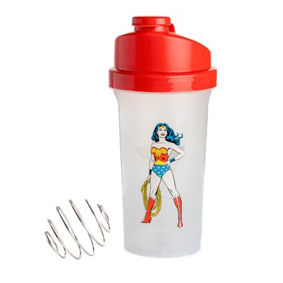 Paladone Wonder Woman Protein Shaker Bottle, 23 oz, Officially Licensed DC Comics Blender Cup