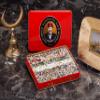 Hafiz Mustafa 1864 Istanbul, Turkish Delight, Dessert Snacks, Pistachio, Hazelnut, Walnut, Fig, Orange, Pomegranate, Kiwi, Honey, Milk - Turkish Sweets Tray Gift Ideas for Birthday, Christmas view 2