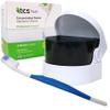 TCS, Sonic & Silicone Brush ~ 24 Weekly Sachets Concentrated Cleaner for Flexible Dentures, Retainers and Dental Appliances (Blue Brush) view 1