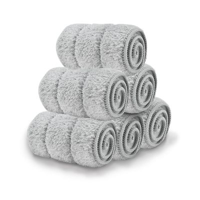 18 Inch Microfiber Floor mop Pads 6 Pack Microfiber Mop Replacement Heads for Wet Dry Mops Premium Floor Cleaning Pads Reusable Best Home Cleaning mops dust Hardwood Tile Kitchen