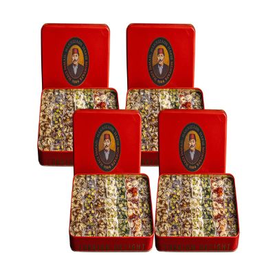 Hafiz Mustafa 1864 Istanbul, Turkish Delight, Dessert Snacks, Pistachio, Hazelnut, Walnut, Fig, Orange, Pomegranate, Kiwi, Honey, Milk - Turkish Sweets Tray Gift Ideas for Birthday, Christmas