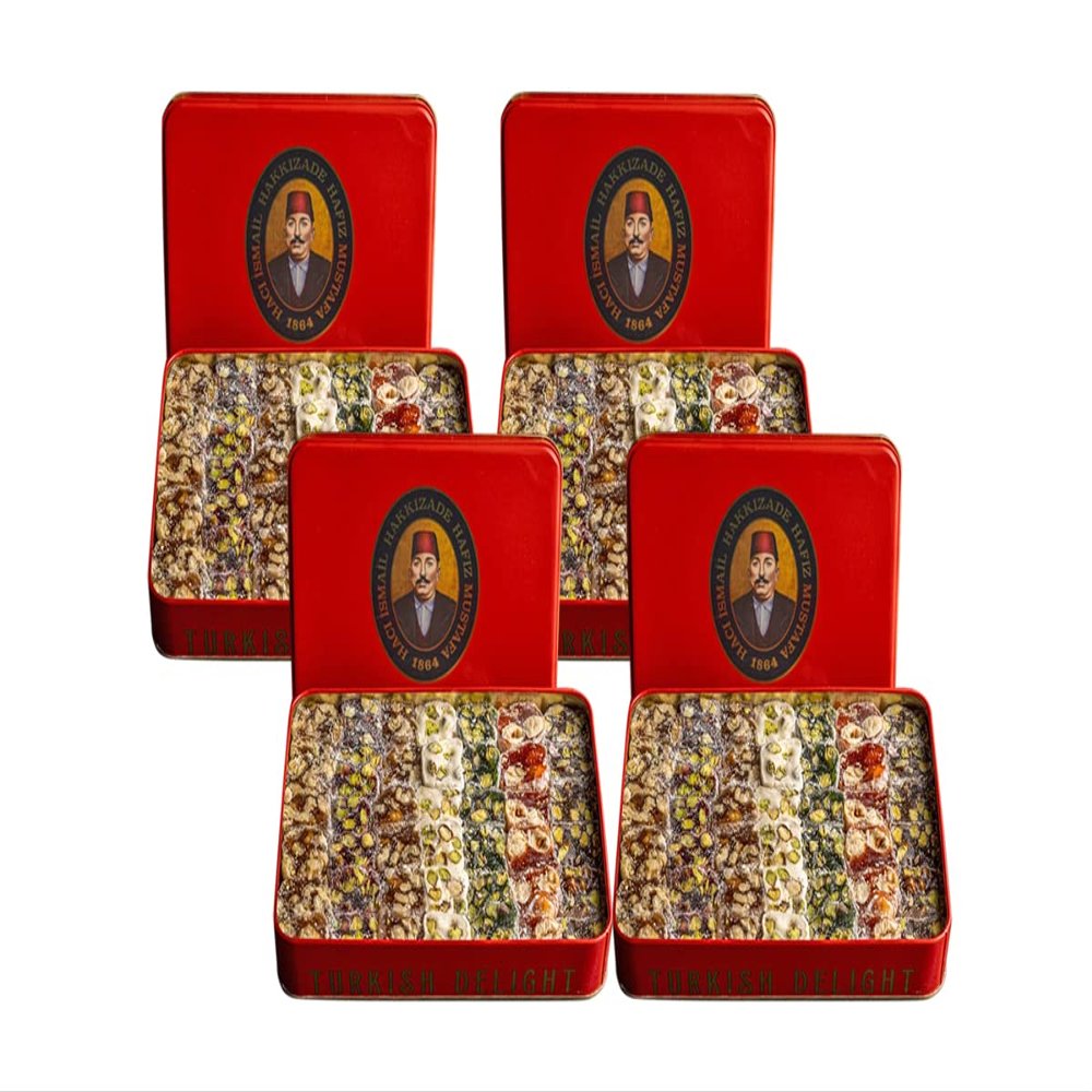 Hafiz Mustafa 1864 Istanbul, Turkish Delight, Dessert Snacks, Pistachio, Hazelnut, Walnut, Fig, Orange, Pomegranate, Kiwi, Honey, Milk - Turkish Sweets Tray Gift Ideas for Birthday, Christmas