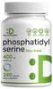 Phosphatidylserine Supplement, 400mg Serving, 240 Capsules Soy Free Sunflower Lecithin Source view 1