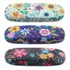 [4 PACK / 3 PACK], JAVOedge Printed Pattern Durable Hard Clamshell Eyeglass Case with Bonus Microfiber Cloth, Florals - Style C, 3 pack view 1