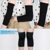 4 Pairs Slimming Arm Shaper and Thigh Slimmers Set, Elastic Compression Arm Shapers Upper Arm Sleeve Slimming Thigh Sleeves Thigh Wraps Slim for Women Girls(Black, Nude) view 4