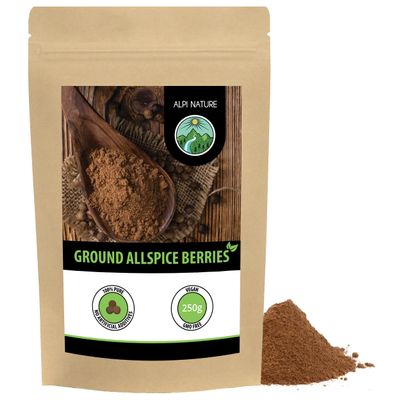 Alpi Nature Allspice Berries Ground 250g 8.8 oz, Ground Allspice Berries for Cooking and Baking