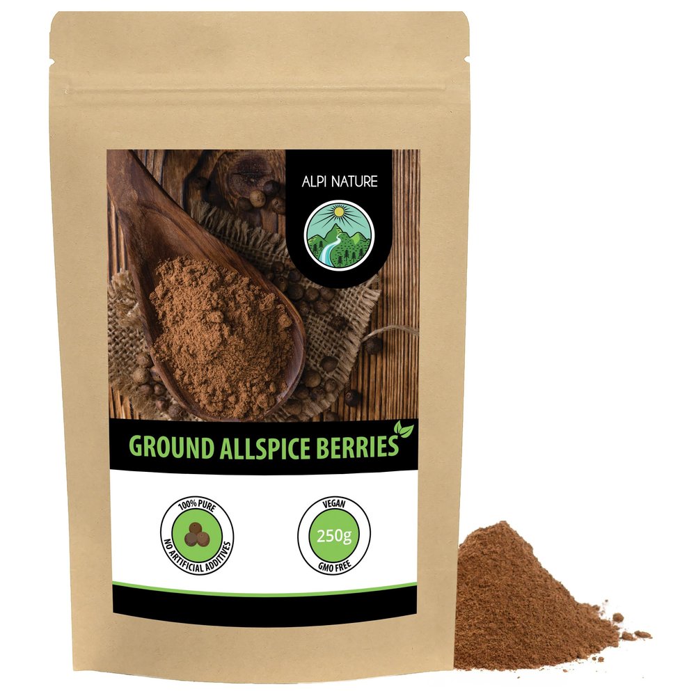 Alpi Nature Allspice Berries Ground 250g 8.8 oz, Ground Allspice Berries for Cooking and Baking
