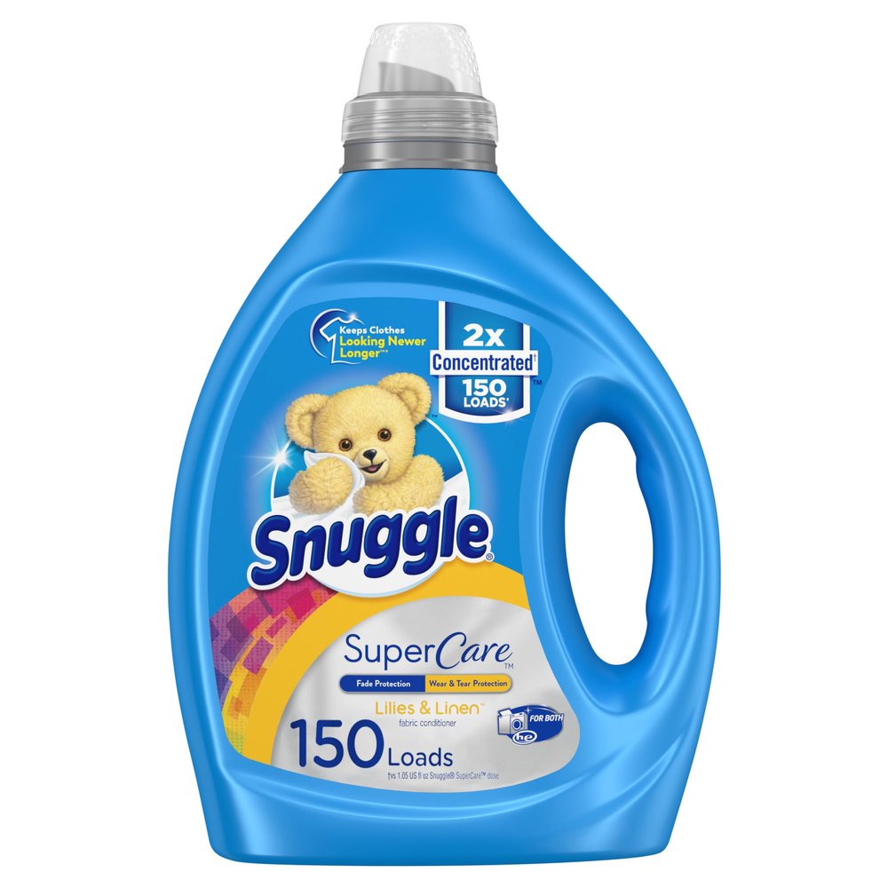 Snuggle SuperCare Liquid Fabric Softener, Lillies & Linen, 2X Concentrated, 150 Loads