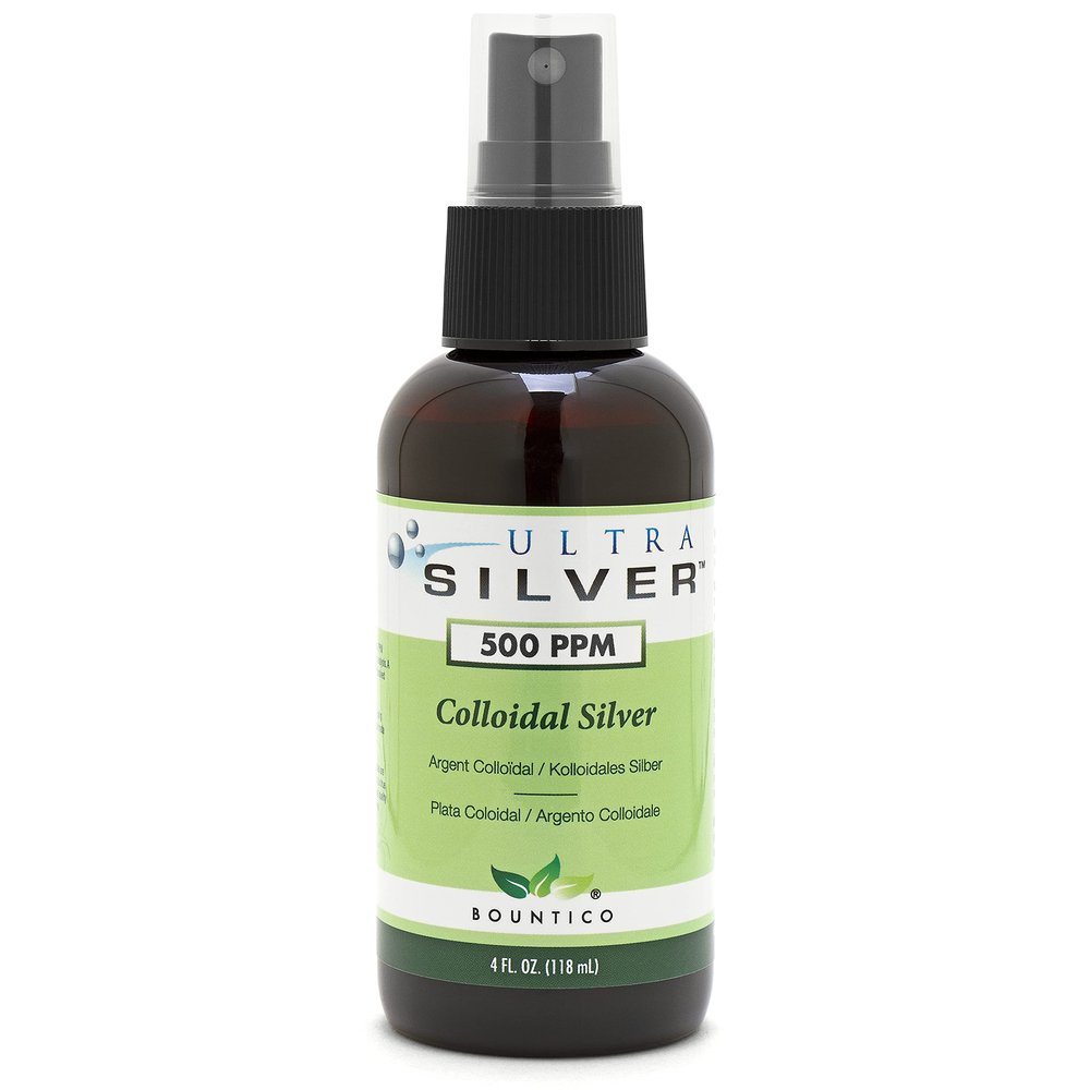Ultra Silver Colloidal Silver | 500 PPM | 4 Ounce | Fine Mist Spray