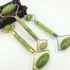 1 pc Jade Natural rolo de emagrecimento rosto massageador Facial Magro rolos massagem beleza levantamento cabea dupla cuidados sade ferramenta relaxar-Silver view 2