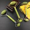 1 pc Jade Natural rolo de emagrecimento rosto massageador Facial Magro rolos massagem beleza levantamento cabea dupla cuidados sade ferramenta relaxar-Silver view 3