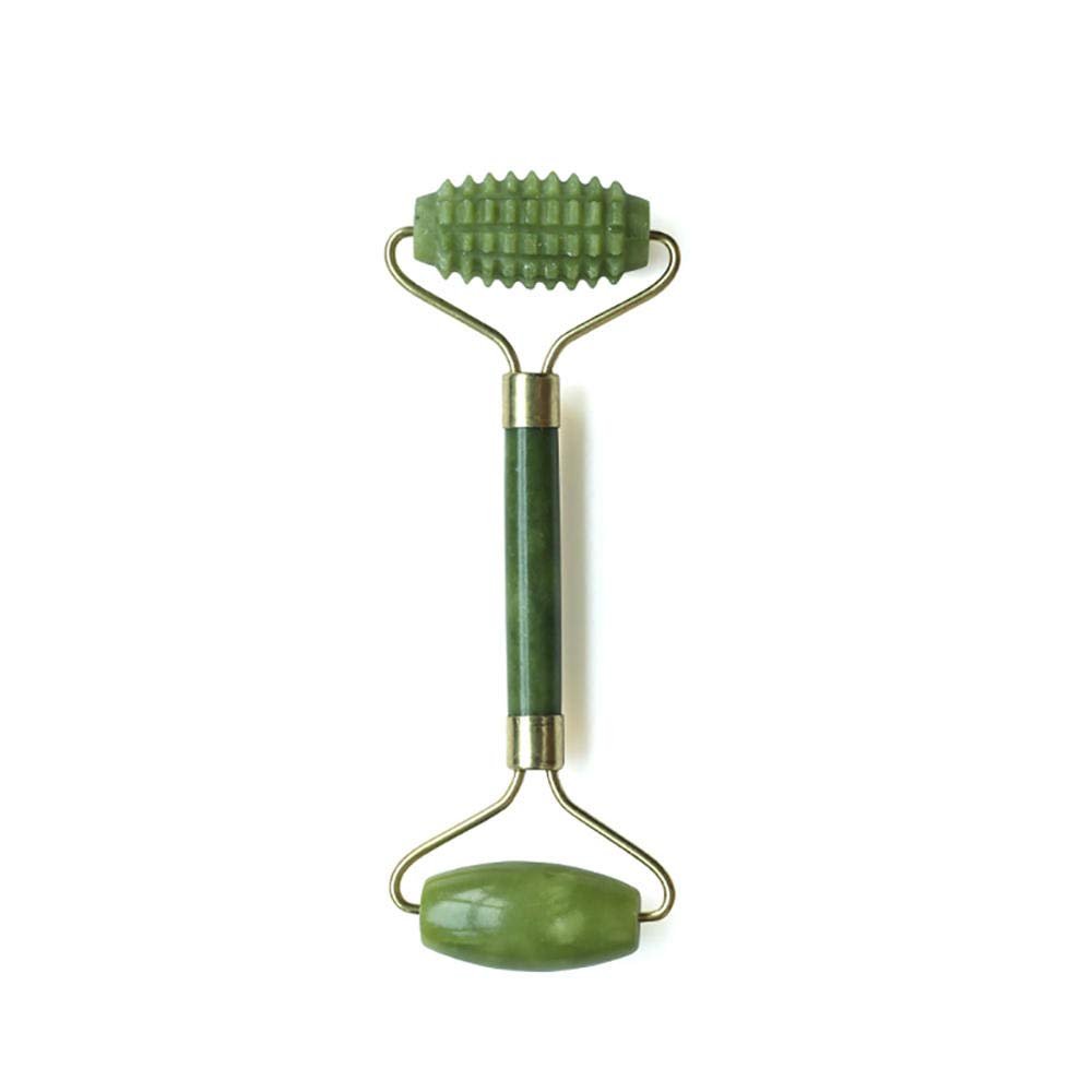 Facial Massage Roller Double/Single Heads Jade Stone Massager Face Neck Chin Lifting Tools Body Skin Relaxation Slim Therapy-face Roller 2heads