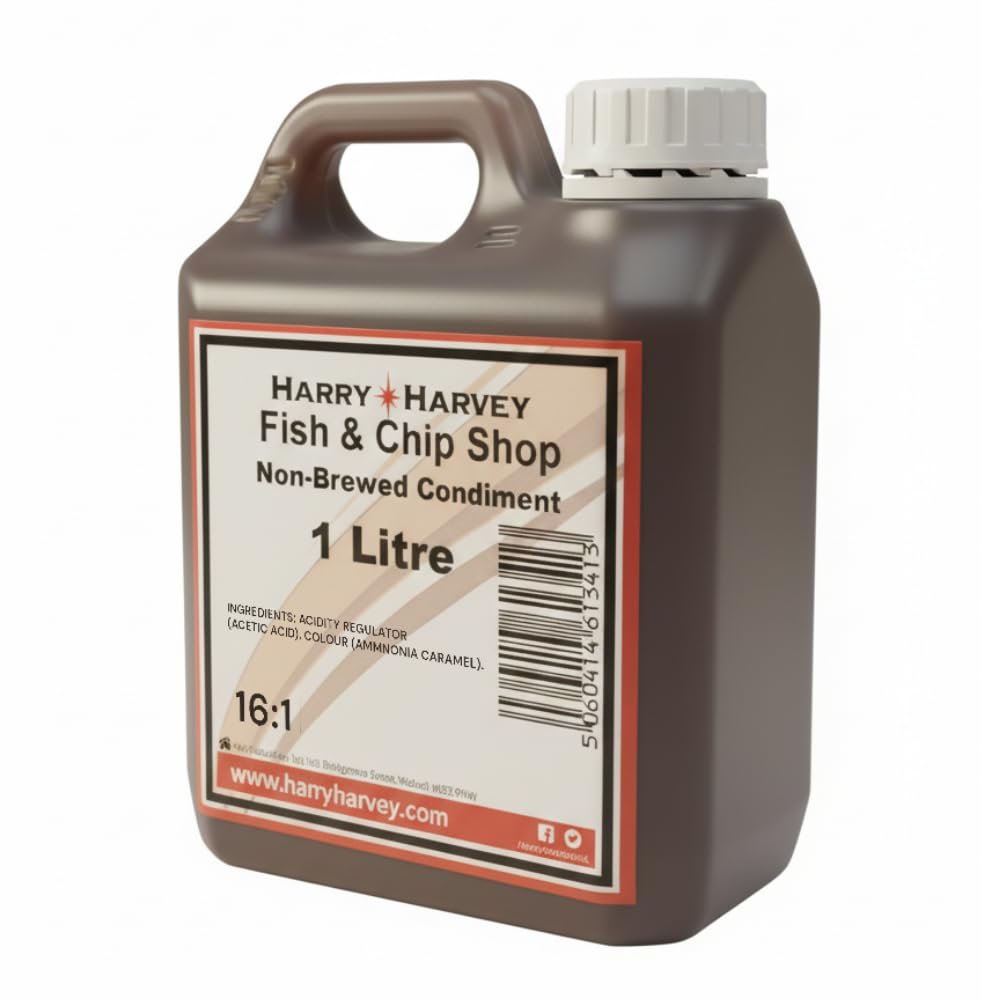 Harry Harvey 1L Essence Non Brewed Condiment 16:1 Concentrate, undiluted pure - make chip shop vinegar at home