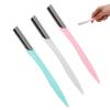 3Pcs Portable Eyebrow Trimmer Foldable Hair Remover Kit Brow ShaperWomen Eyebrow Trimmer Stainless Steel Blade Facial Hair Shaver Eyebrow Shaping view 3