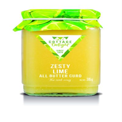 Cottage Delight - Zesty Lime All Butter Curd - 305g, Yellow