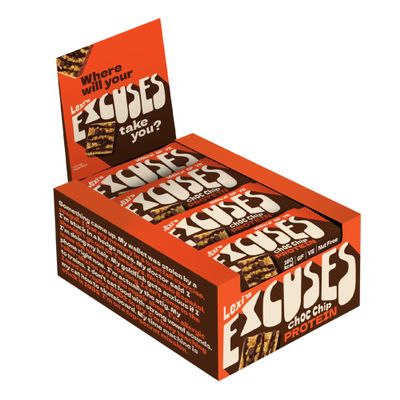 Lexi's Plant-Based High Protein Crispy Bar | Vegan & Gluten Free | Low Calorie Healthy Snack | Dairy Free, Nut Free, No Sweeteners | Chocolate Chip (12 x 40g)