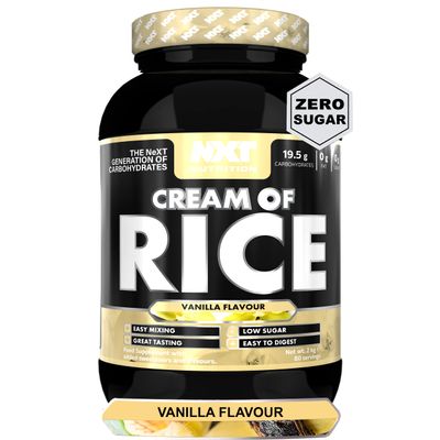 NXT Nutrition Cream of Rice 2kg - 80 Servings (Vanilla)
