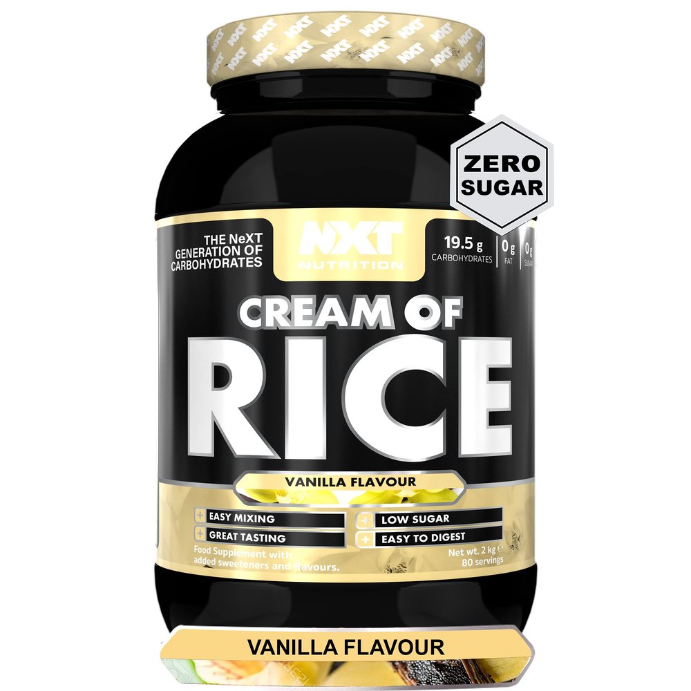 NXT Nutrition Cream of Rice 2kg - 80 Servings (Vanilla)