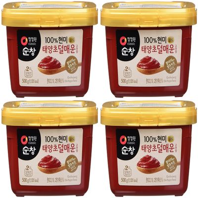 Chung Jung One Sunchang Gochujang 500 Gram Mild Spice Pack of 4