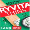 Ryvita Rosemary & Sea Salt Thins | Dipping, Snacking, Sharing | Fibre | Healthy | 6 PACKS of 125g view 3