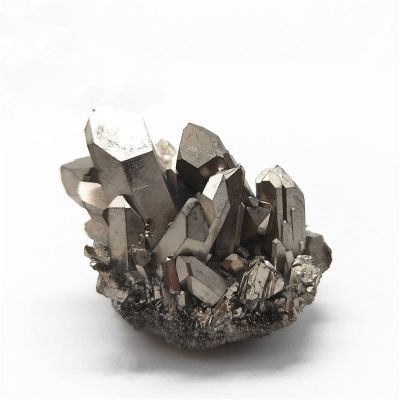 WERWER Angel Aura Quartz Cluster Specimens Titanium Coating Natural Electroplating Quartz Cluster