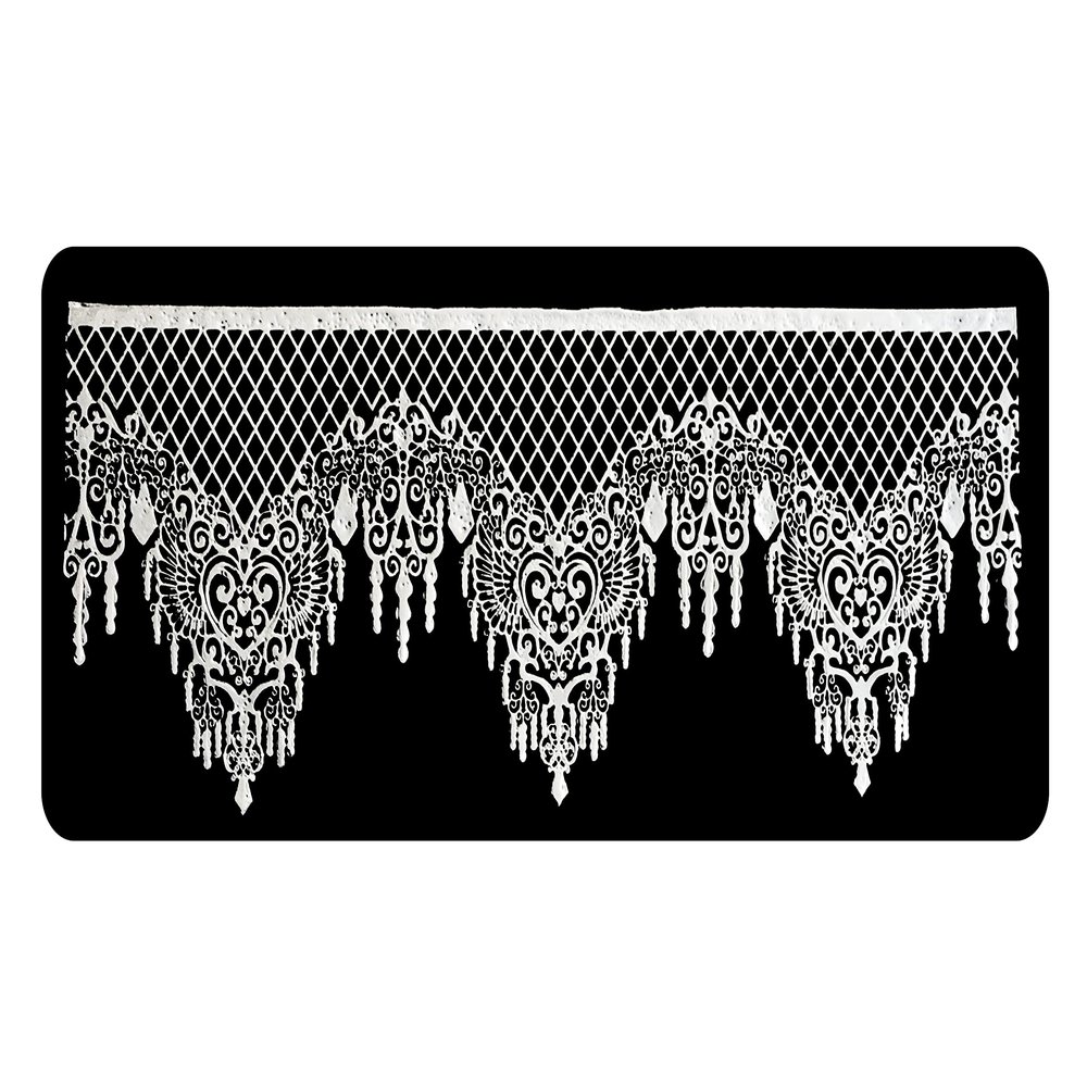 1 x Simply Heaven Edible Cake Lace 46 colours made from mat 73 (Metallic Silver)