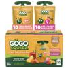 GoGo squeeZ Fruit & veggieZ Applesauce and Puree Variety Pack, Pedal Peach view 1