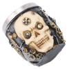 Agatige Skull Shave Bowl, Stainless Steel Unbreakable Handmade Lather Mug Shave Soap Cup Mug for Shave Cream & Soap view 4