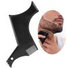 Agatige Beard Styling Stencil for Men, Beard Shaper and Styler Template with Comb Beard Shaping Tool for Men's Symmetric/Curve/Step Cut view 2