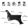 Agatige Beard Styling Stencil for Men, Beard Shaper and Styler Template with Comb Beard Shaping Tool for Men's Symmetric/Curve/Step Cut view 3