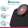 Adamson A23 KG Bathroom Scales - Up to 160kg, Anti-Skid Rubber Surface, Extra Large Numbers - High Precision Weighing Scales for Body Weight - Durable with 20-Year assurance - New Version view 2