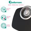 Adamson A25 KG Bathroom Scales - Up to 180kg, Anti-Skid Rubber Surface, Extra Large Numbers - High Precision Weighing Scales for Body Weight - Durable with 20-Year Assurance - New Version view 3