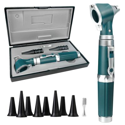 SCIAN Otoscope - Ear Infection Detector Otoscopes and Pocket Ear Scope - Otoscopes with Light Includes Hard Plastic Case - Suitable for Adults, Doctors - Available in Multiple Colors (Green)