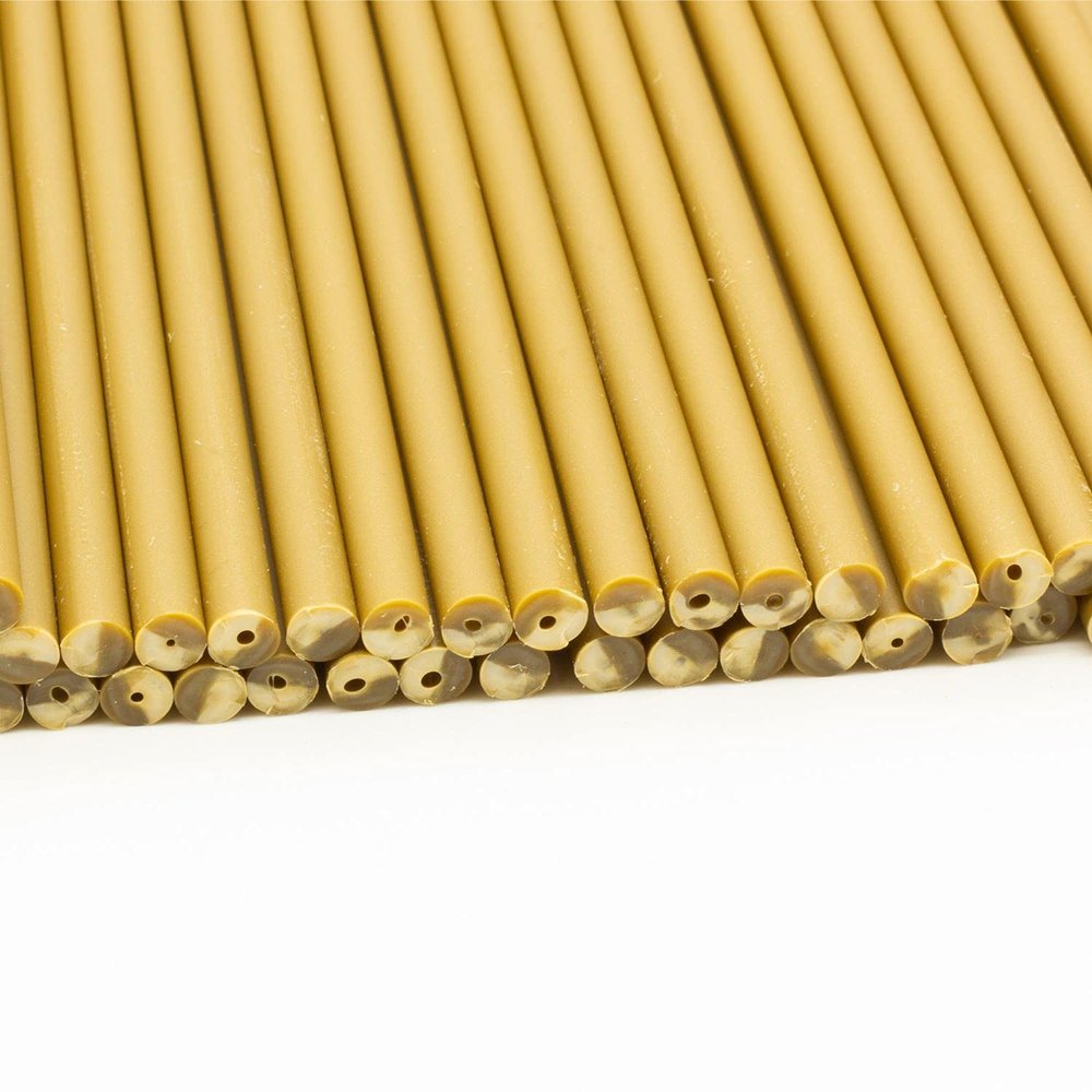 Plastic Lollipop Sticks - 114mm x 4mm Pack of 500 (Gold)