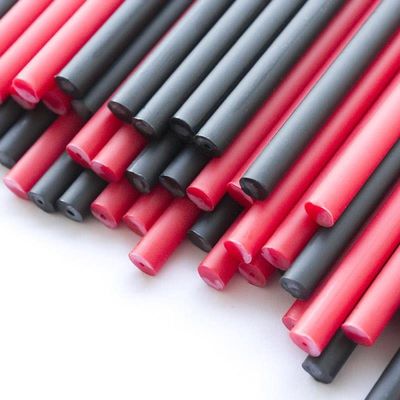 150mm x 4.5mm Devilishly Red Plastic Lollipop Sticks (Red & Black) - (20 Pk) 500 Pcs