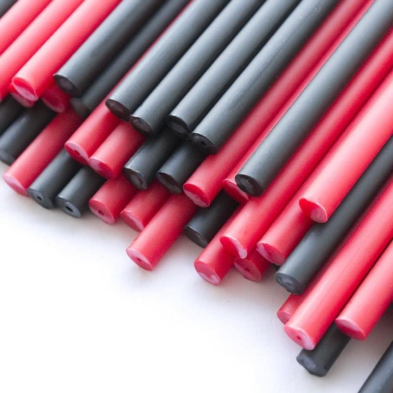150mm x 4.5mm Devilishly Red Plastic Lollipop Sticks (Red & Black) - (20 Pk) 500 Pcs