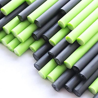 150mm x 4.5mm Ghoulish Green Plastic Lollipop Sticks (Green & Black) - (20 Pk) 500 Pcs