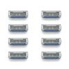 Bulldog Mens Skincare and Grooming Original Razor Blades Refills for Men, 8 Count view 4
