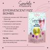 Sparkle Drops Shimmer Fizz Bombs for Drinks, Gin, Sparkling Wine and Prosecco (20g - Raspberry Hearts) view 3