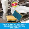 Scotch-Brite Delicate Non-Sctratch Cellulose Scrub Sponge, 10 pieces - highly absorbent scourer ideal for everyday cleaning tasks view 2
