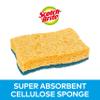 Scotch-Brite Delicate Non-Sctratch Cellulose Scrub Sponge, 10 pieces - highly absorbent scourer ideal for everyday cleaning tasks view 3
