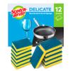 Scotch-Brite Delicate Non-Scratch Scrub Sponge, 12 Pieces - Ideal Everyday Washing up Sponge for Kitchen, Bathroom, and Household, use on Non-Stick Cookware and Glass view 1