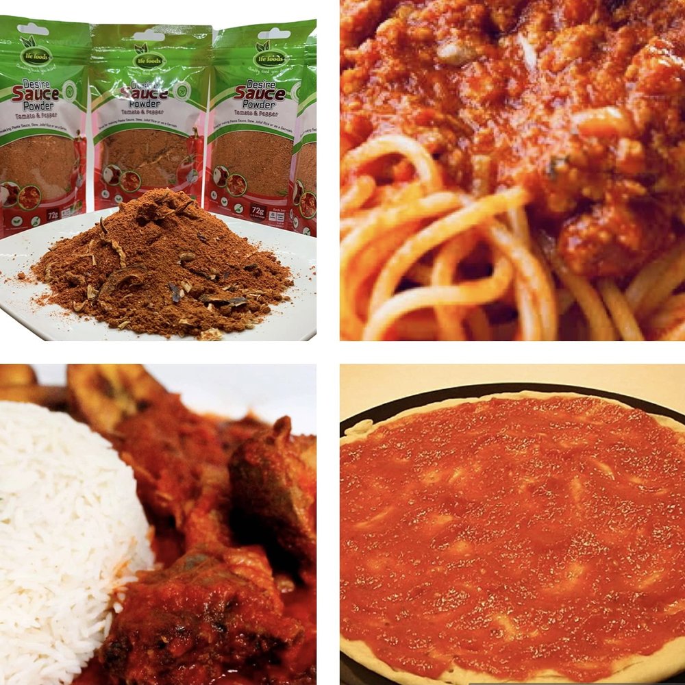 Desire Stew Mix Powder - (Pack of 5 x 72g Dried Sauce/Stew/Soups/Jollof Rice Sauce)