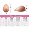 DFGGE Self Adhesive Silicone Breast Forms Water Drop Shape, Nude Complexion Fake Boobs Prosthetic Breast for Transgender, Mastectomy, Crossdressers, And Cosplay,B~cup600g/pair view 3