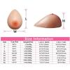 DFGGE Silicone Breast Form- Pair, Lifelike Water Drop Shape Prosthetic Fake Boobs for Crossdresser Cosplay Transgender Mastectomy Prosthesis,DD~cup1200g/pair view 4