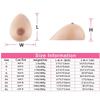 DFGGE Silicone Breast Forms One Pair Self-Adhesive Dark Complexion Artificial Fake Boobs Enhancer for Crossdressers Mastectomy Transgender And Cosplay Prosthesis,C~cup800g/pair view 3