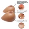 DFGGE Silicone Breast Forms One Pair Self-Adhesive Dark Complexion Artificial Fake Boobs Enhancer for Crossdressers Mastectomy Transgender And Cosplay Prosthesis,C~cup800g/pair view 4