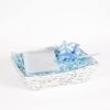 White Wicker Basket For Hampers Make You Own Gift Hamper Kit Birthday Christening Newborn Wedding Christmas Gifts Hampers (Blue) view 1