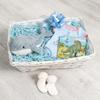 White Wicker Basket For Hampers Make You Own Gift Hamper Kit Birthday Christening Newborn Wedding Christmas Gifts Hampers (Blue) view 2